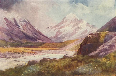 Mont Cook, Nouvelle-Zélande, 1924