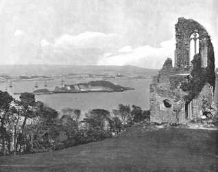 Folie de Mount Edgcumbe, Plymouth, Cornouailles, 1894