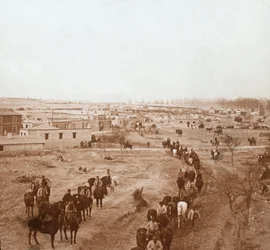 Soldats montés, Somme-Tourbe, nord de la France, vers 1914-1918