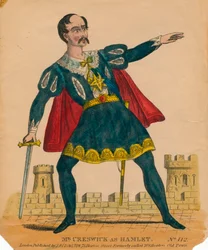 M. Creswick en Hamlet, 1849