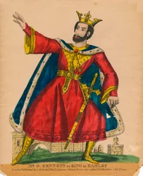 M. G. Bennett en roi dans Hamlet