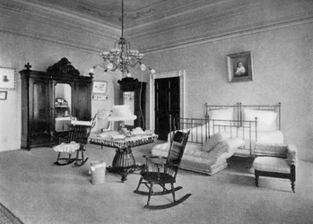 Chambre de Mme McKinley à la Maison Blanche, Washington DC, USA, 1908