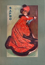 Mme Olga Nethersole dans Sapho, c1900