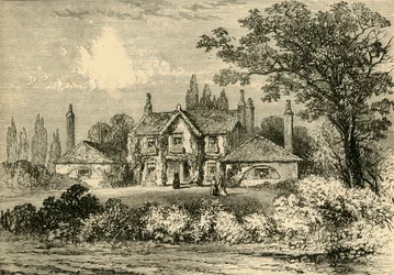Maison de Mrs Siddons à Westbourne Green, 1800, vers 1876