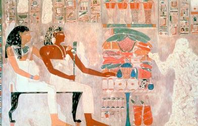 Fresque des tombes des nobles, Thèbes, Louxor, Égypte