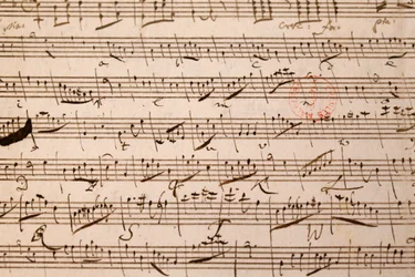 Partition musicale, Wolfgang Amadeus Mozart, Paris, France