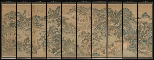 Paysage mythique avec immortels, 19ème siècle