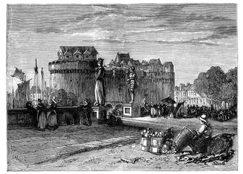Nantes, sur la Loire, France, vers 1890
