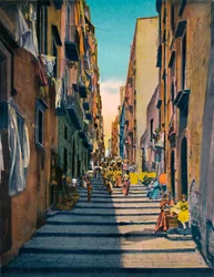 Napoli - Pallonetti Santa Lucia, vers 1900