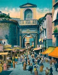Napoli - Porta Capuana, vers 1900