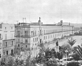 Palais national, Mexico, Mexique, vers 1900.