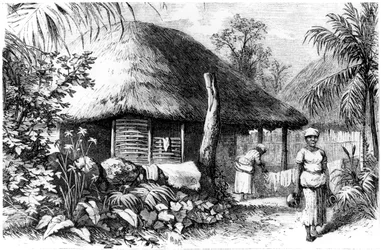 Habitation indigène, Saint-Domingue, 1873