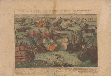 Bataille navale entre les flottes russe et ottomane dans la mer Noire les 28 et 29 juin 1788, 1788.