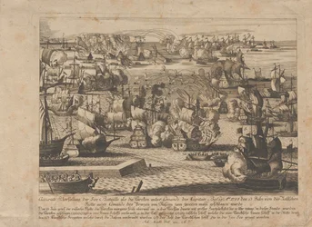Bataille navale entre la flotte russe et ottomane le 13 juillet 1788
