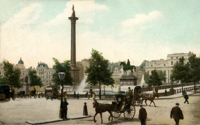 Colonne Nelson et Trafalgar Square, Londres, 1906