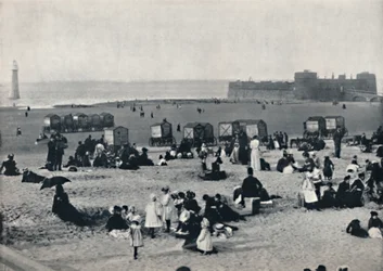 New Brighton - Montrant le port et le phare