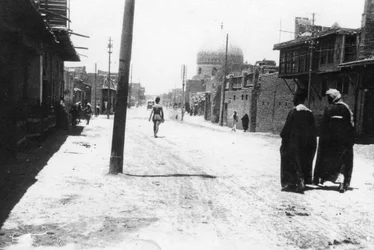 Nouvelle rue, Bagdad, Mésopotamie, Première Guerre mondiale, 1918