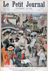 Nouvelles de la maladie du roi Édouard VII à Londres, 1902