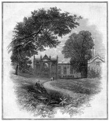 Abbaye de Newstead, maison ancestrale de Lord Byron, 1888