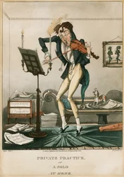 Niccolo Paganini - caricature