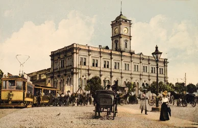 Gare Nicolas, place Kalanchyovskaya, Moscou, Russie