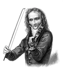 Nicolo Paganini, violoniste, altiste, guitariste et compositeur italien du 19e siècle, 1900