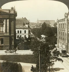 La belle capitale de la Norvège, Christiania, Norvège, vers 1905