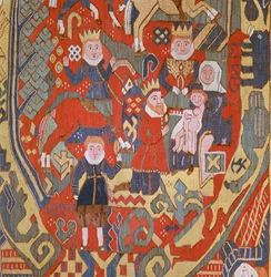 Détail de tapisserie norvégienne du 