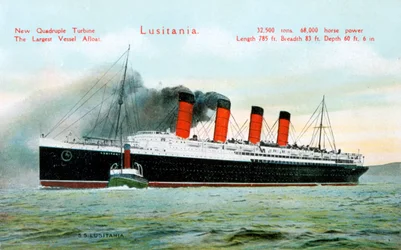 Paquebot RMS Lusitania, 20ème siècle