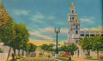 Avenue Olaya Herrera, Barranquilla, vers 1940