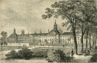 Ancien hôpital de Bethlehem, Moorfields, vers 1750, vers 1872