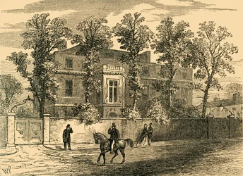 Old Gore House, en 1830, vers 1876