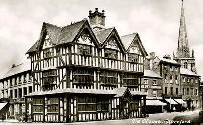 Vieille maison, Hereford, Herefordshire, début du 20e siècle