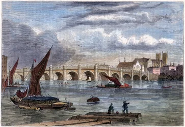 Ancien pont de Westminster en 1754, XIXe siècle
