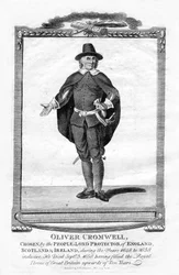 Oliver Cromwell, chef militaire et homme politique anglais, 1706