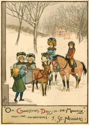 Le jour de Noël au matin, avec les compliments de Saint-Nicolas, 1883