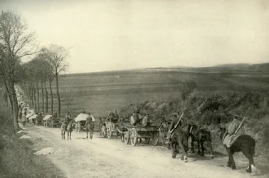 En route vers les tranchées, 1919