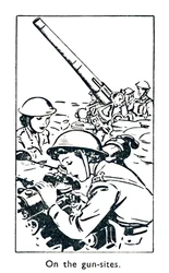 Sur les sites de canons, 1940