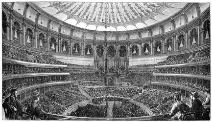 Ouverture du Royal Albert Hall, Londres, 29 mars 1871, 1900