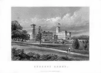 Osborne House, ancienne résidence royale à East Cowes, Île de Wight, Angleterre, 1899