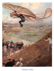 Otto Lilienthal, aéronaute allemand, début du 20e siècle