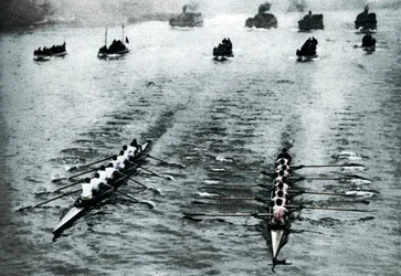 Course de bateaux Oxford et Cambridge, Londres, 1926-1927