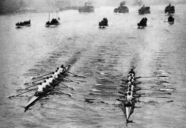 Course de bateaux Oxford et Cambridge, Londres, 1926-1927
