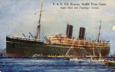 P. & O. S.S. Ranchi, 16 600 tonnes brutes, service postal et passagers pour l