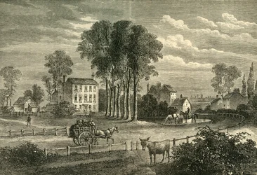 Paddington Green en 1750, c1876