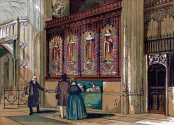 Écran peint, Chapelle St Georges, 19ème siècle
