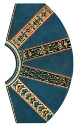 Peinture sur coupole, église de Chora, Constantinople [Istanbul, Turquie], 1928