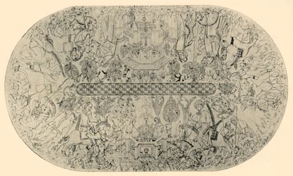 Peinture au plafond de la salle de justice, n° 1