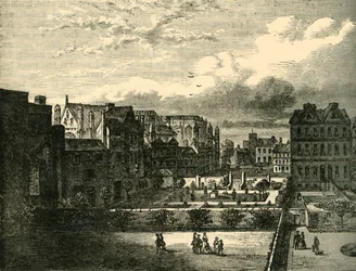 Cour du Palais, vue du sud