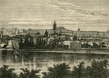 Palais des rois de Bohême et cathédrale de Hradschin, Prague, 1890